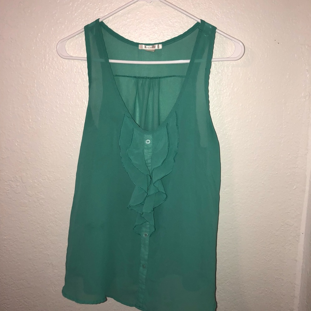 Aqua blue blouse